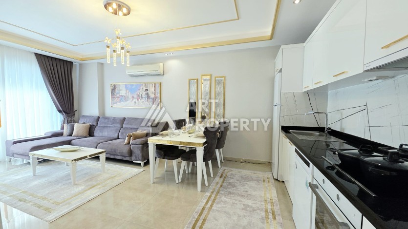 Квартира 2+1 в центре Махмутлара с видом на море - 100 м² - Ракурс 2