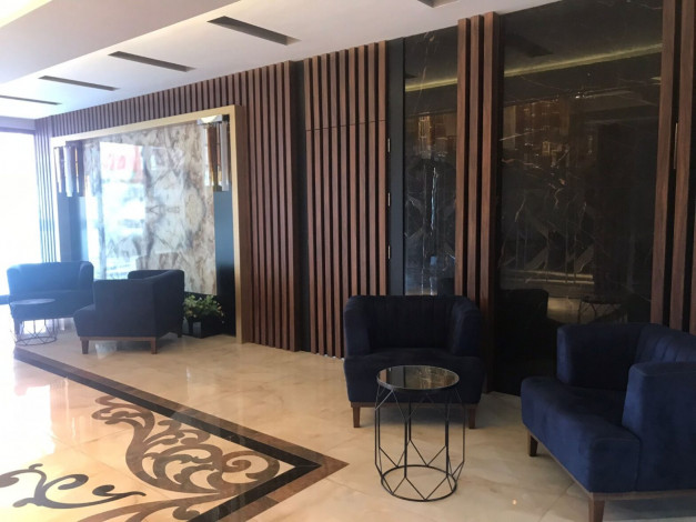 Трехкомнатная квартира на первой линии с панорамным видом на море в Махмутларе, 90м2 - Ракурс 10