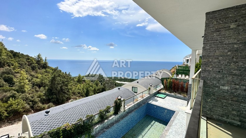 Просторная вилла 4+1 с видом на море в Каргыджаке, 320 м² - Ракурс 49