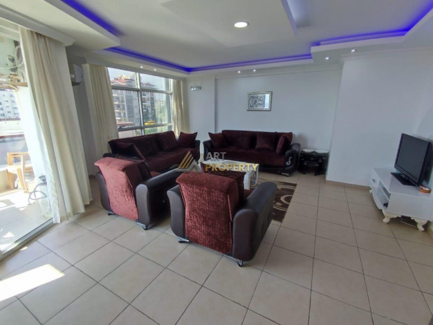 Полностью меблированная квартира 2+1 с видом на море в районе Кестель, 110 м2 - Ракурс 3