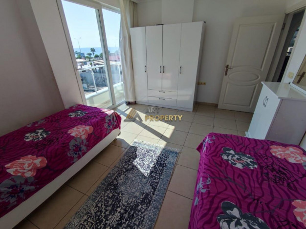 Полностью меблированная квартира 2+1 с видом на море в районе Кестель, 110 м2 - Ракурс 4