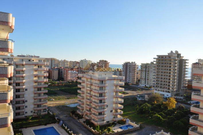 Просторная светлая квартира 2+1 с мебелью и видом на Торосские горы в Махмутларе, 100 м2 - Ракурс 3