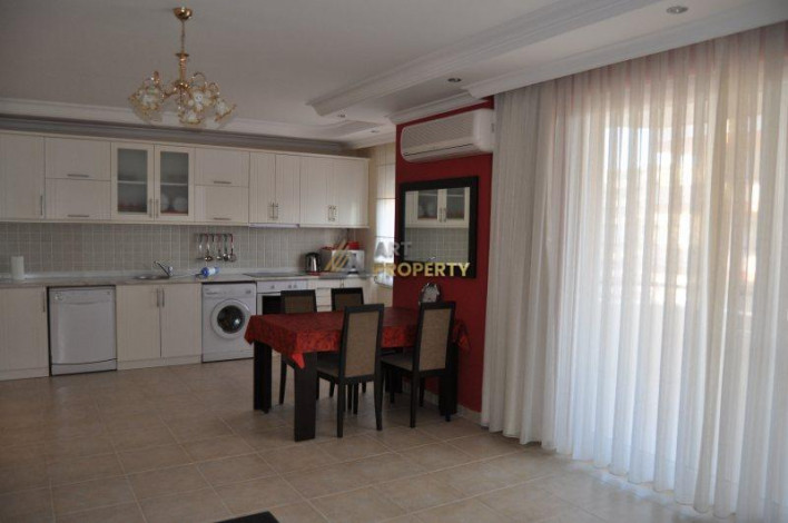 Просторная светлая квартира 2+1 с мебелью и видом на Торосские горы в Махмутларе, 100 м2 - Ракурс 8