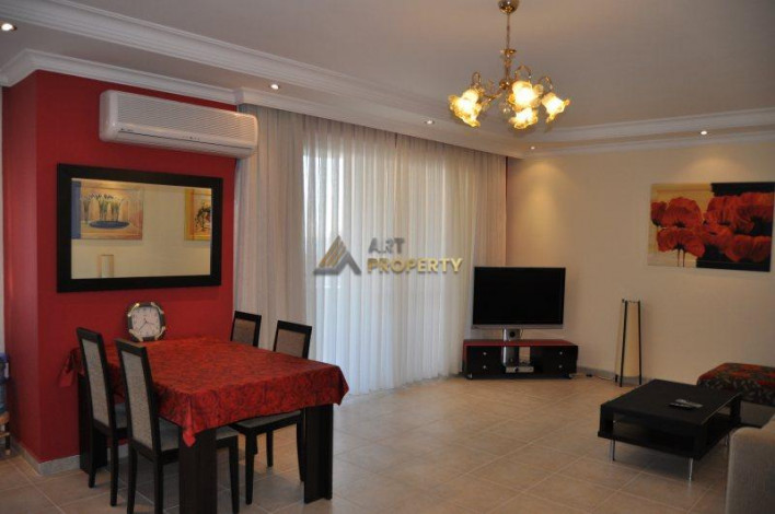 Просторная светлая квартира 2+1 с мебелью и видом на Торосские горы в Махмутларе, 100 м2 - Ракурс 14