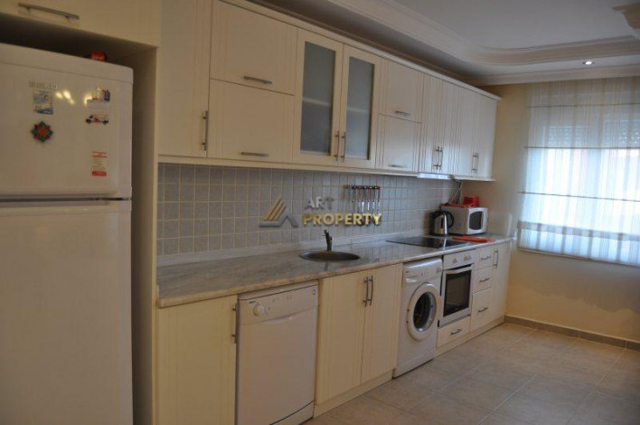 Просторная светлая квартира 2+1 с мебелью и видом на Торосские горы в Махмутларе, 100 м2 - Ракурс 16