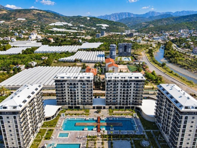 Квартира 1+1 в ЖК премиум-класса, 46 м². Демирташ, Алания - Ракурс 2
