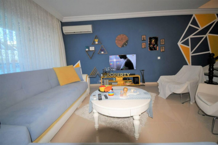 Меблированный дуплекс 2+1 в 250 метрах от моря в районе Кестель, 120 м2 - Ракурс 5