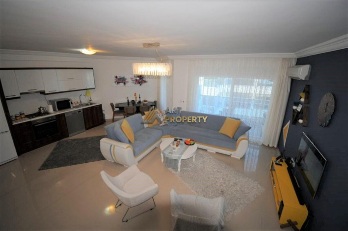 Меблированный дуплекс 2+1 в 250 метрах от моря в районе Кестель, 120 м2 - Ракурс 7