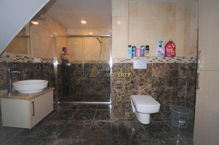 Меблированный дуплекс 2+1 в 250 метрах от моря в районе Кестель, 120 м2 - Ракурс 17