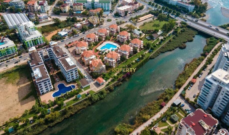 Меблированный дуплекс 2+1 в 250 метрах от моря в районе Кестель, 120 м2 - Ракурс 25