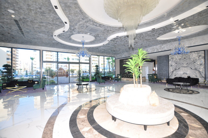 Двухкомнатная квартира в комплексе c инфраструктурой 5-ти звездочного отеля в Махмутларе, 50м2 - Ракурс 12