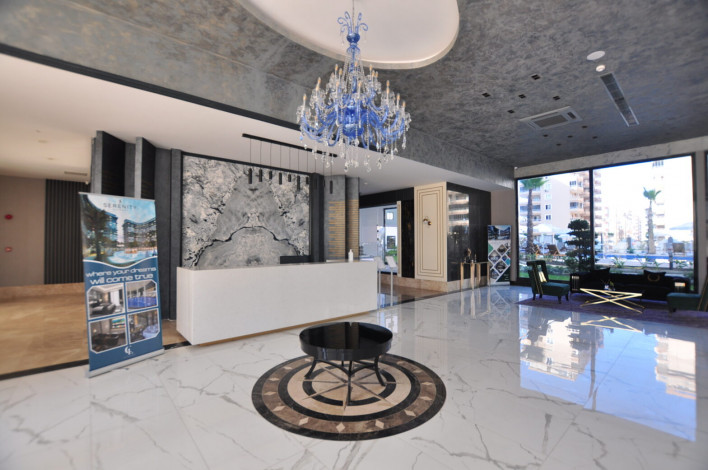 Двухкомнатная квартира в комплексе c инфраструктурой 5-ти звездочного отеля в Махмутларе, 50м2 - Ракурс 13