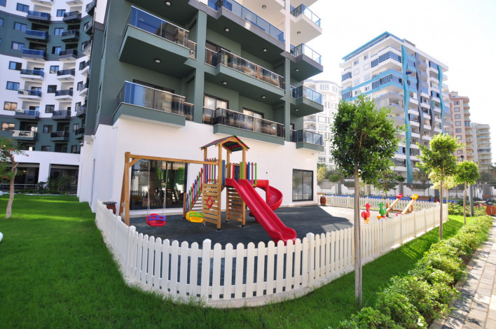 Двухкомнатная квартира в комплексе c инфраструктурой 5-ти звездочного отеля в Махмутларе, 50м2 - Ракурс 21