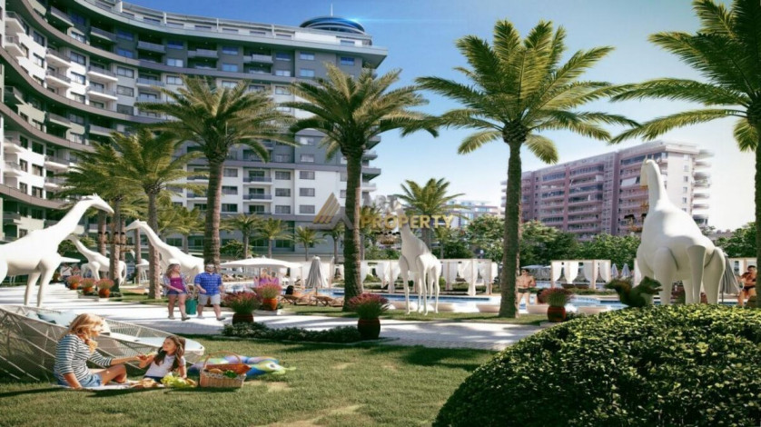 Двухкомнатная квартира в комплексе c инфраструктурой уровня отеля 5 звезд в районе Махмутлар, 55 м2 - Ракурс 6