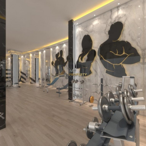 Двухкомнатная квартира в комплексе c инфраструктурой уровня отеля 5 звезд в районе Махмутлар, 55 м2 - Ракурс 28