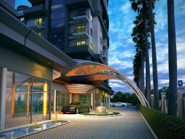 Двухкомнатная квартира в комплексе c инфраструктурой уровня отеля 5 звезд в районе Махмутлар, 55 м2 - Ракурс 41