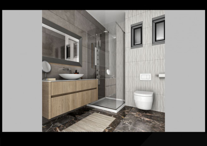 Апартаменты 1+1 на завершающем этапе строительства в одном из лучших комплексов Махмутлара по ценам дешевле, чем у застройщика, 56-63 м2 - Ракурс 39