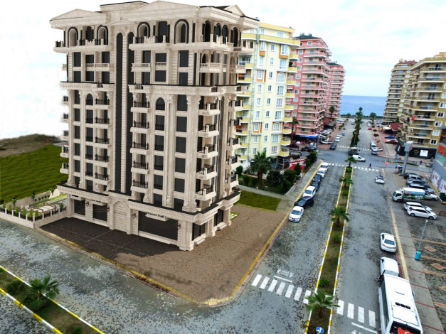 Трехкомнатная квартира на берегу Средиземного моря в районе Махмутлар, 160 м2 - Ракурс 8