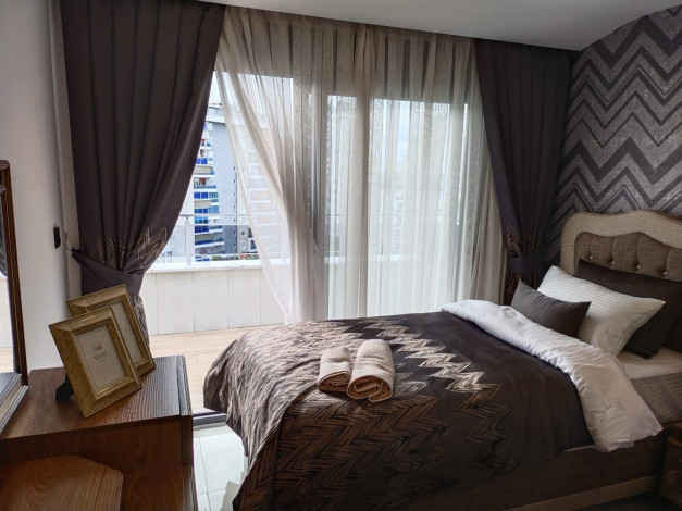 Полностью меблированный современный пентхаус 2+1 в новом комплексе в районе Махмутлар, 95 м2 - Ракурс 12