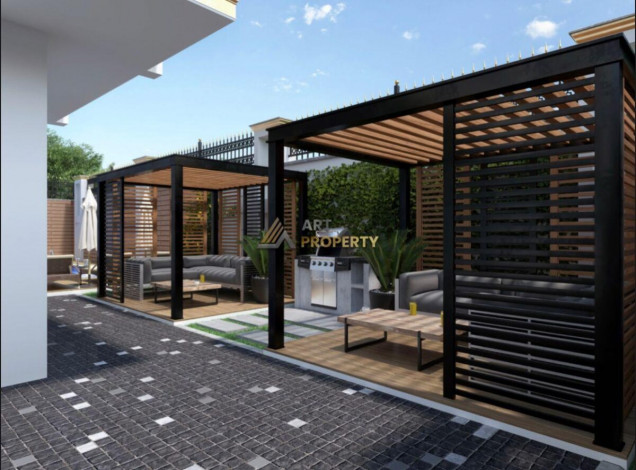 Новый жилой комплекс с хорошей инфраструктурой в Махмутлар, от 55 м2 до 150 м2 - Ракурс 6