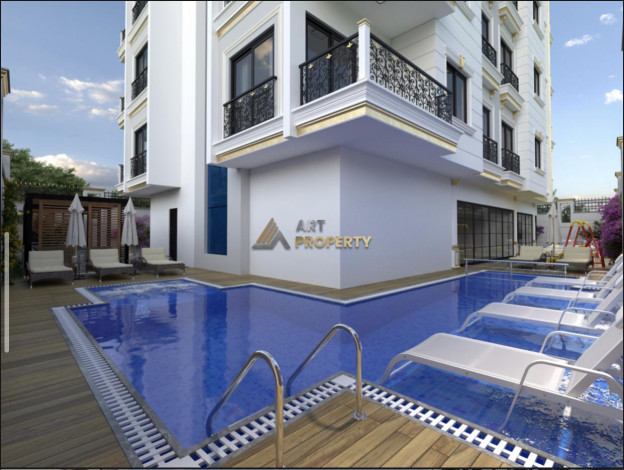 Новый жилой комплекс с хорошей инфраструктурой в Махмутлар, от 55 м2 до 150 м2 - Ракурс 16