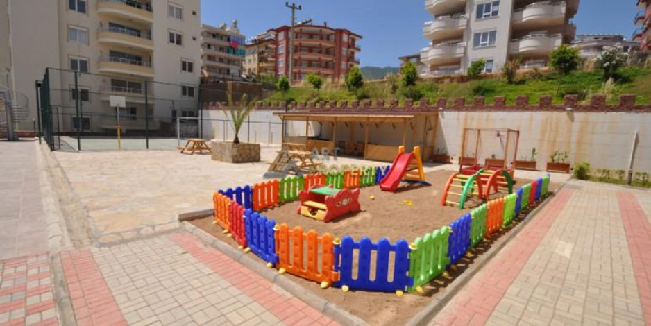 Двухуровневая квартира 2+1 с мебелью и видом на море в районе Джикчилли, 120 м2 - Ракурс 3