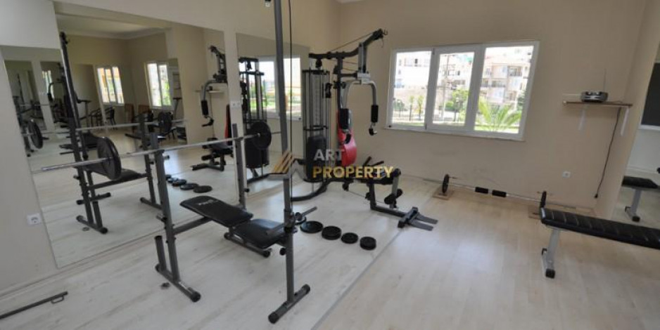 Двухуровневая квартира 2+1 с мебелью и видом на море в районе Джикчилли, 120 м2 - Ракурс 4