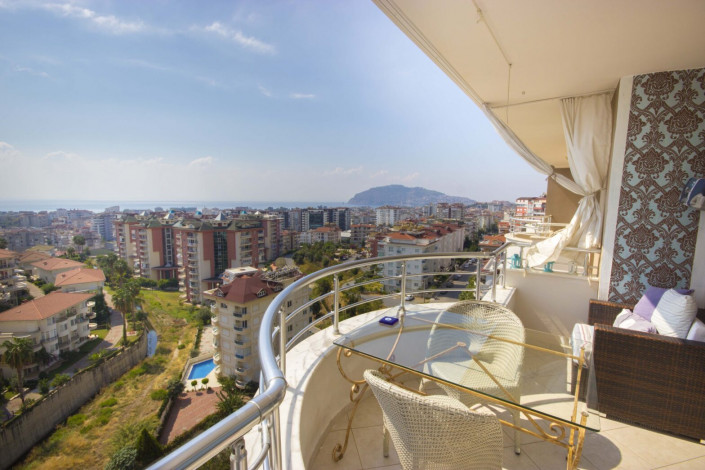 Двухуровневая квартира 2+1 с мебелью и видом на море в районе Джикчилли, 120 м2 - Ракурс 15