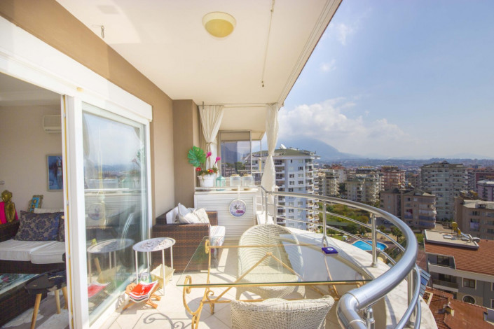 Двухуровневая квартира 2+1 с мебелью и видом на море в районе Джикчилли, 120 м2 - Ракурс 17