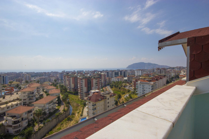 Двухуровневая квартира 2+1 с мебелью и видом на море в районе Джикчилли, 120 м2 - Ракурс 27