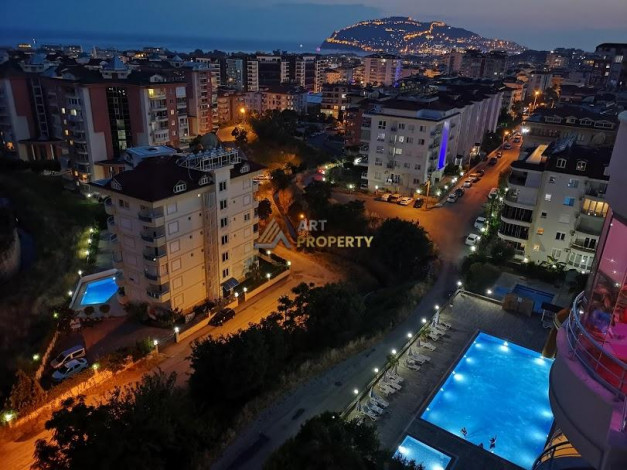 Двухуровневая квартира 2+1 с мебелью и видом на море в районе Джикчилли, 120 м2 - Ракурс 33