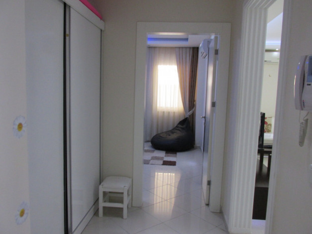 Трехкомнатная меблированная квартира в районе пляжа Клеопатра в центре Аланьи, 100 м2 - Ракурс 11