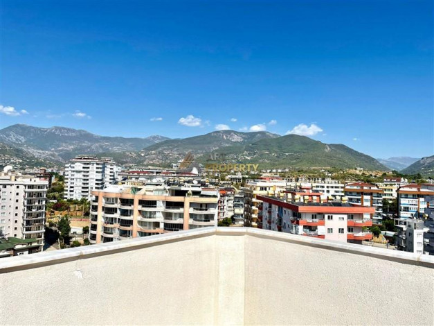 Меблированный дуплекс 3+1 с видом на горы и море в районе Тосмур, 130 м2 - Ракурс 3