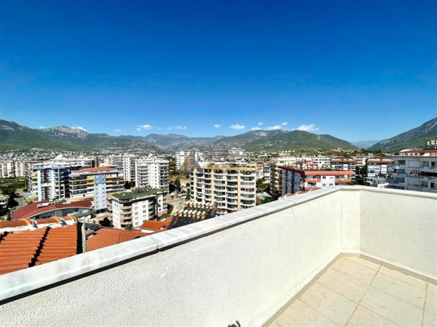 Меблированный дуплекс 3+1 с видом на горы и море в районе Тосмур, 130 м2 - Ракурс 11