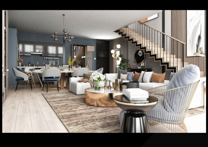 Апартаменты 1+1 на завершающем этапе строительства в одном из лучших комплексов Махмутлара по ценам дешевле, чем у застройщика, 56-63 м2 - Ракурс 44