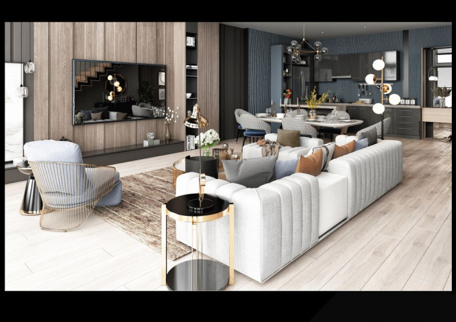 Апартаменты 1+1 на завершающем этапе строительства в одном из лучших комплексов Махмутлара по ценам дешевле, чем у застройщика, 56-63 м2 - Ракурс 45