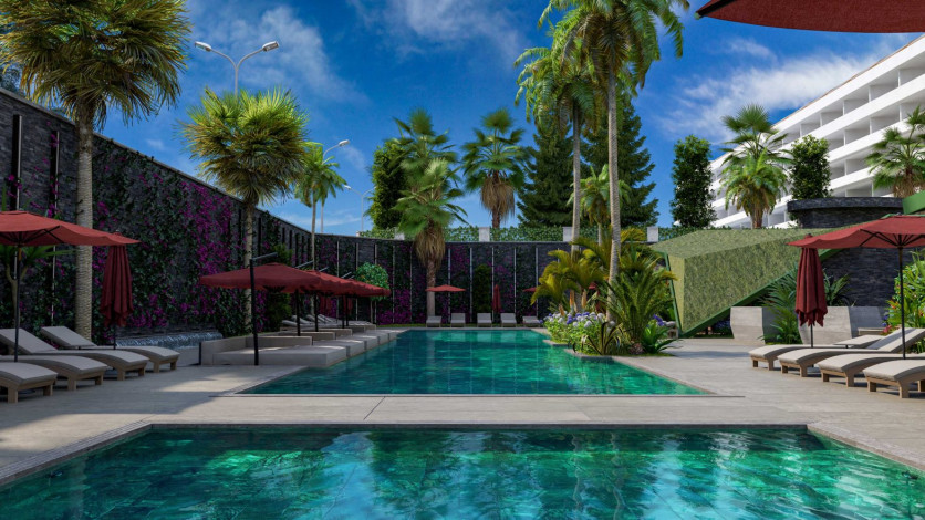 Наша гордость! Проект премиум класса Nordic Art на этапе строительства в районе Каргыджак на первой линии моря, 68-181 м2 - Ракурс 6