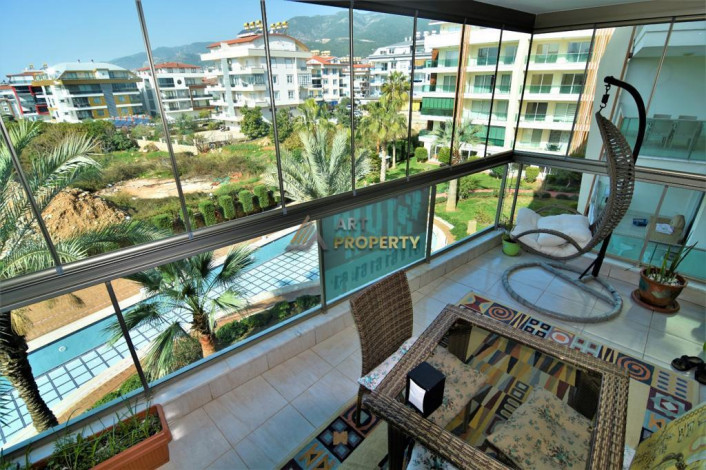 Квартира 2+1 с новой мебелью в комплексе с развитой инфраструктурой в районе Оба, 120 м2 - Ракурс 8