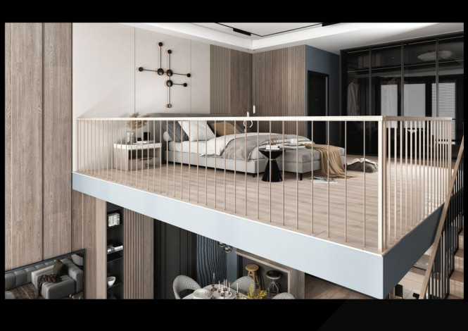 Апартаменты 1+1 на завершающем этапе строительства в одном из лучших комплексов Махмутлара по ценам дешевле, чем у застройщика, 56-63 м2 - Ракурс 46