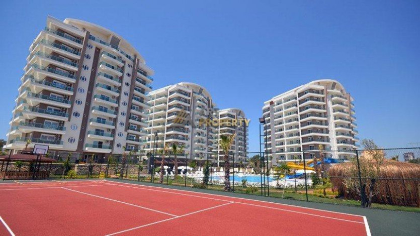 Трехкомнатная квартира 2+1 в жилом комплексе с богатой инфраструктурой в районе Авсалар, 110м2 - Ракурс 14