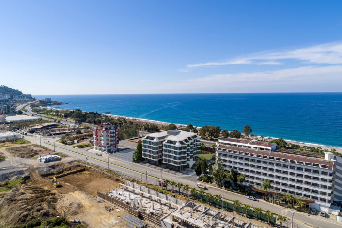 Наша гордость! Проект премиум класса Nordic Art на этапе строительства в районе Каргыджак на первой линии моря, 68-181 м2 - Ракурс 18