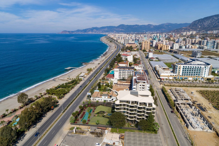 Наша гордость! Проект премиум класса Nordic Art на этапе строительства в районе Каргыджак на первой линии моря, 68-181 м2 - Ракурс 21