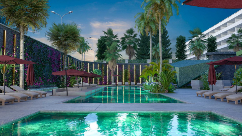 Наша гордость! Проект премиум класса Nordic Art на этапе строительства в районе Каргыджак на первой линии моря, 68-181 м2 - Ракурс 23