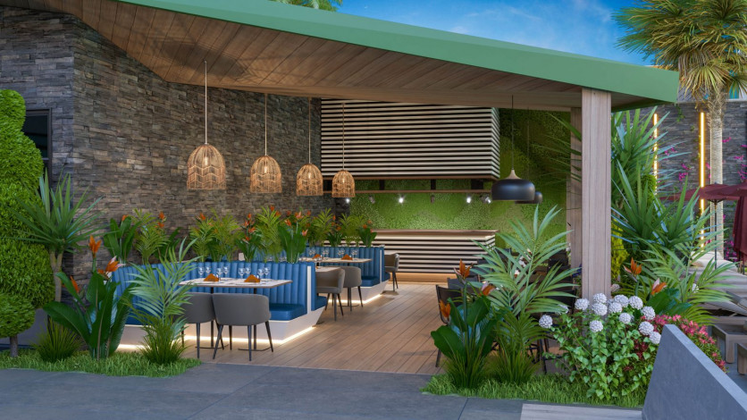 Наша гордость! Проект премиум класса Nordic Art на этапе строительства в районе Каргыджак на первой линии моря, 68-181 м2 - Ракурс 25