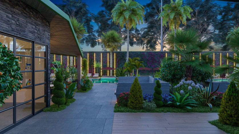 Наша гордость! Проект премиум класса Nordic Art на этапе строительства в районе Каргыджак на первой линии моря, 68-181 м2 - Ракурс 27