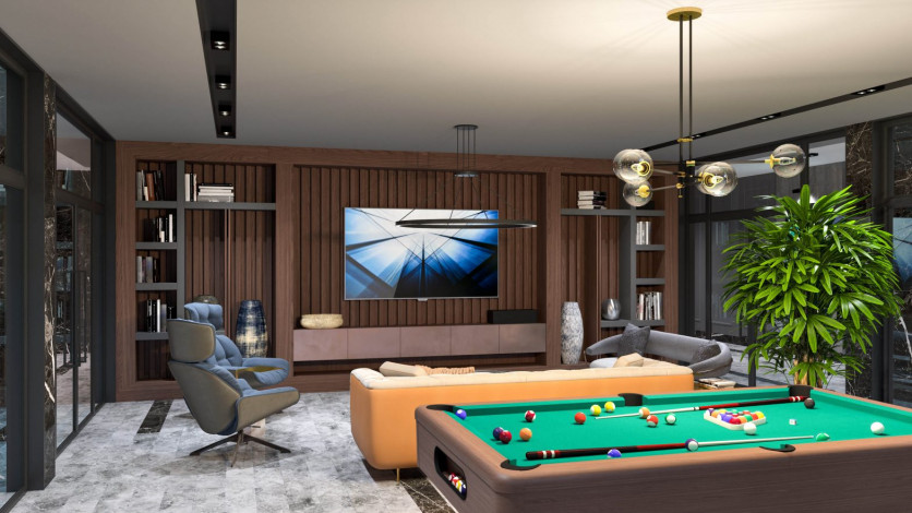 Наша гордость! Проект премиум класса Nordic Art на этапе строительства в районе Каргыджак на первой линии моря, 68-181 м2 - Ракурс 35