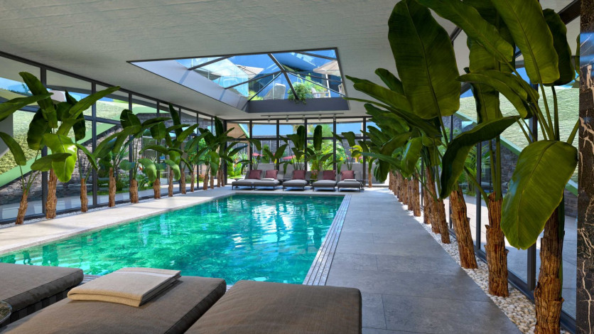 Наша гордость! Проект премиум класса Nordic Art на этапе строительства в районе Каргыджак на первой линии моря, 68-181 м2 - Ракурс 38