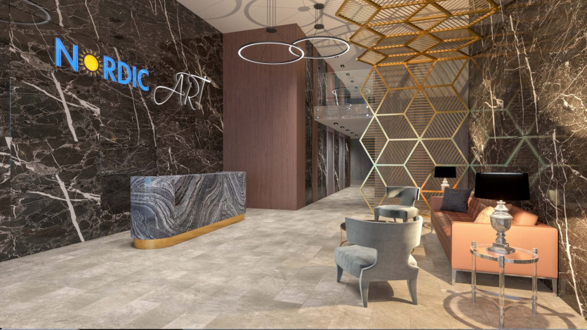 Наша гордость! Проект премиум класса Nordic Art на этапе строительства в районе Каргыджак на первой линии моря, 68-181 м2 - Ракурс 41