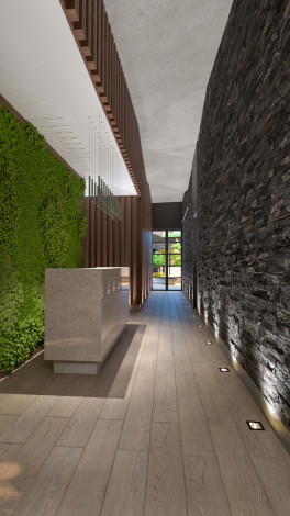 Наша гордость! Проект премиум класса Nordic Art на этапе строительства в районе Каргыджак на первой линии моря, 68-181 м2 - Ракурс 45