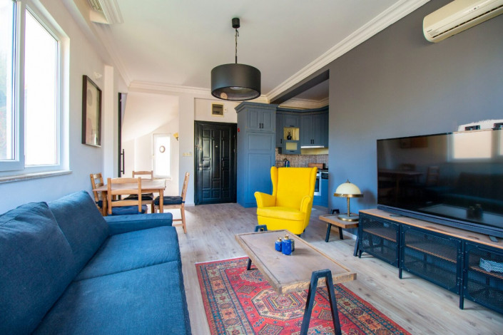 Светлые двухуровневые апартаменты 2+1 в отличном комплексе в районе Каргыджак, 137 м2 - Ракурс 23